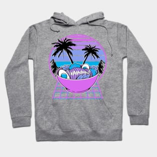 Ramen Bowl 90s Retrowave Synthwave Pastel Goth Hoodie